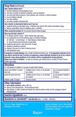 Alka-Seltzer Original Effervescent Tablets - Fast Relief of Heartburn, Upset Stomach, Acid Indigestion with Headache and Body Aches - 72 Count