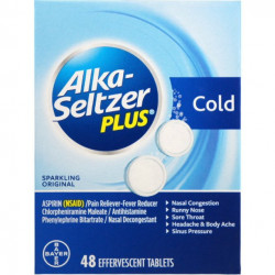 Alka-Seltzer Plus Cold Tablets 48 Ea