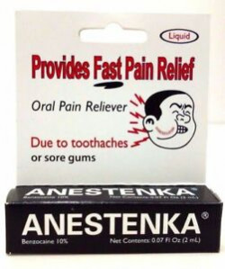 Anestenka Liquid Oral Pain Reliever Due to Toothaches or Sore Gums