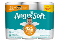 Angel Soft Toilet Paper 18 Mega Rolls = 72 Regular Rolls (425+ Sheets Per Roll)