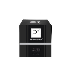 Anti Aging Moisturizer Platinum Delux ® | Moisturizer Oily Skin Dry Skin With Hyaluronic Acid  With Vitamin C  Oil Free