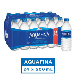 Aquafina Purified Water, 500mL Bottles, 24 Pack