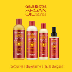 Argan Oil Hair Lotion by Creme of Nature, Creamy Oil Mousturizer to Help Restore Moisture and Add Shine, 8.45 Fl Oz