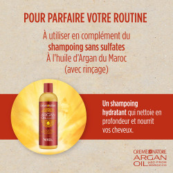 Argan Oil Hair Lotion by Creme of Nature, Creamy Oil Mousturizer to Help Restore Moisture and Add Shine, 8.45 Fl Oz