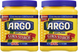 Argo Gluten Free Pure Corn Starch, 16 Oz Jar Pack of 02