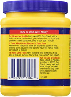 Argo Gluten Free Pure Corn Starch, 16 Oz Jar Pack of 02