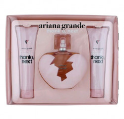 Ariana Grande Thank U Next 3pcs Gift Set EDP 3.4 Oz, Bath & Shower 3.4 Oz, Body Lotion 3.4 Oz