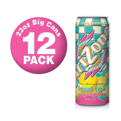 AriZona Lemon Tea Big Can, 23 Fl Oz (Pack of 12)