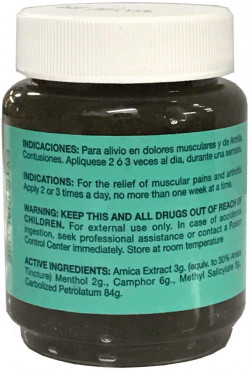 arnica Pomada de, 2oz (58gr). (Original Version)