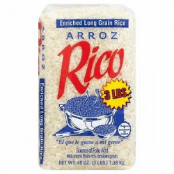 Arroz Rico Enriched Long Grain Rice 3 Lbs