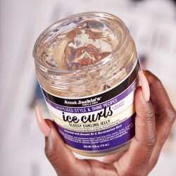 Aunt Jackie's Grapeseed Style and Shine Recipes Ice Curls Glossy Curling Jelly, Hydrates, Softens, Makes Waves, Curls and Coils Easier to Style, 18 oz