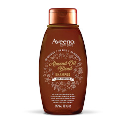 Aveeno Almond Oil Blend Sulfate-Free Shampoo With Avocado Oil For Intense Hydration, Deep Moisturizing Shampoo For Thick, Curly, Frizzy Or Coarse Hair, Paraben & Dye-Free, 12 Fl Oz