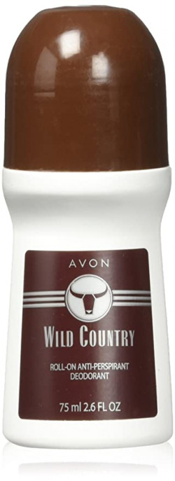 Avon Desodorante Roll-on Wild Country, De Larga Duración, Aroma Seductor Suave Y De Secado Rápido, 2.5 Fl Oz