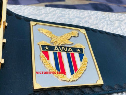 AWA World Heavyweight Wrestling Title Championship Belt Deep Etching 5MM NEW