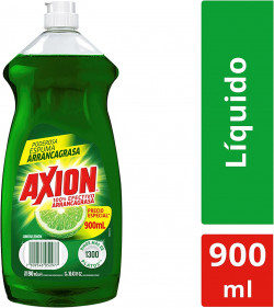 Axion Dishwasher, Liquid Lemon, 100% Effective Grease Remover, 900 Ml