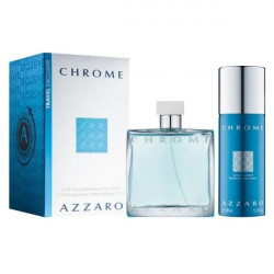 Azzaro Chrome Cologne Gift Set 3.4 Oz Men
