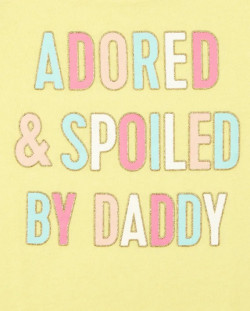 Baby And Toddler Girls Adored By Daddy Graphic Tee