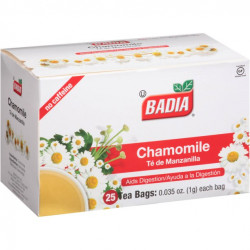 Badia Chamomile Tea| 25 tea Bags