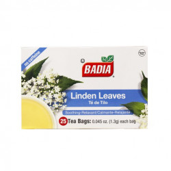 Badia Linden Leaves Herbal Tea Bags, 25 Ct