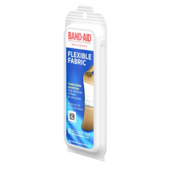 Band-Aid Brand Flexible Fabric Adhesive Bandages, All One Size, 8 ct