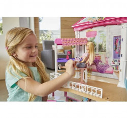 Barbie Dollhouse And Furniture Doll Playset