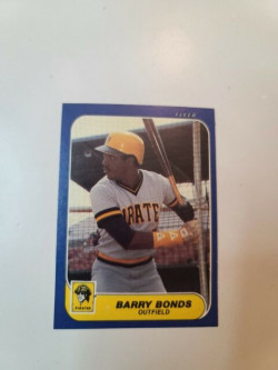 Baseball Card - 1986 - Barry Bonds - Pirates - Outfield - Fleer U - 14