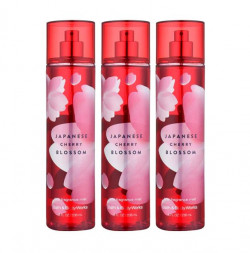Bath & Body Works Japanese Cherry Blossom Fine Fragrance Mist 8.0 Oz "3-PACK"