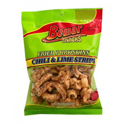 Bemar Fried Pork Skins Chili & Lime Strips