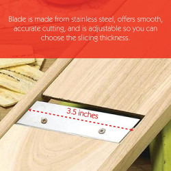 Bene Casa Wooden Adjustable Plantain Slicer