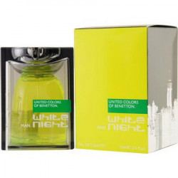 Benetton White Night EDT 2.5 Oz 75 Ml Men