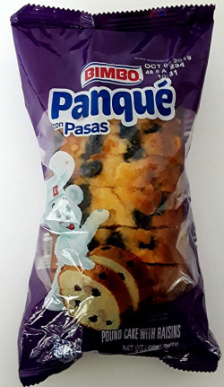 BIMBO Panque rasin Pound cake ( con Pasas) 9 oz
