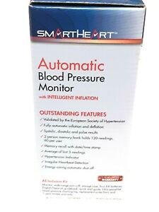 Blood Pressure Monitor by Smart Heart, Arm Monitor, Model # 01-539