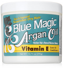 Blue Magic Argan Oil & Vitamin-e Acondicionador De Dejar En 13.75 Oz, Azul