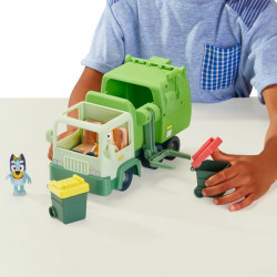 Bluey, Garbage Truck Vehicle Playset, Bluey and Bin Man 2.5-3 inch Figures and Accessories