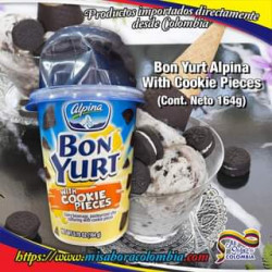 BON YURT ALPINA Flip Yogurt With Cookies Pieces Cups