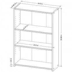 Bookcase - 3 Shelves