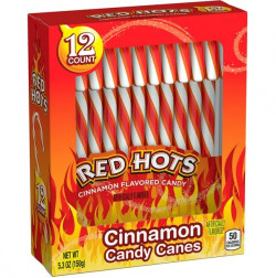 Brach's Red Hots Candy Canes, 12ct, 5.3oz