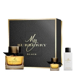 Burberry My Burberry Black 3pc Gift Set EDP 3.0 Oz 90 Ml Women
