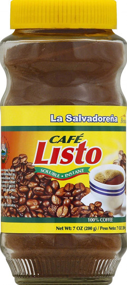 Café Listo 7 Oz (200g) 100% Pure Authentic Instant Coffee From El Salvador