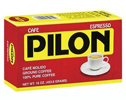 Cafe Pilon Espresso Ground Coffee 16 Oz Brick Cuban-Style | 10 Oz