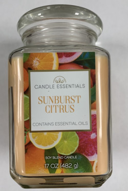 Candle Essentials |Sunburst Citrus | Candle Jar -17 0z
