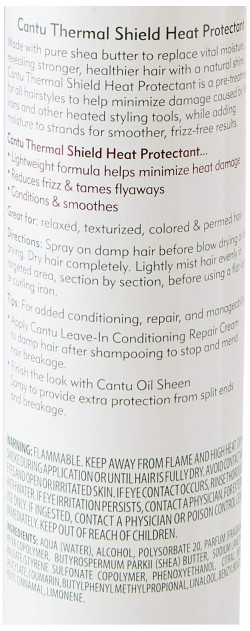 Cantu Thermal Shield Heat Protectant with Shea Butter, 5.1 fl oz