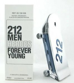 Carolina Herrera 212 Men Heroes 3 Oz 90 Ml "Tester In A White Box"