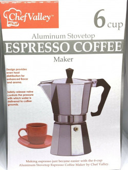 Chef Valley Moka - Espresso Coffee Maker Stove Top (Moka Pot)