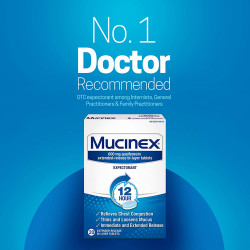 Chest Congestion, Mucinex Expectorant 12 Hour Extended Release Tablets, 20ct, 600mg Guaifenesin with Extended Relief of Chest Congestion Caused by Excess Mucus. Thins and Loosens Mucus