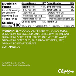 Chosen Foods 100% Avocado Oil-Based Classic Mayonnaise 32 fl oz