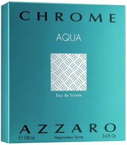 Chrome Aqua EDT 3.4 Oz 100 Ml Men By Azzaro