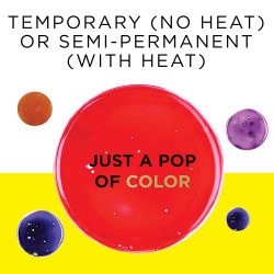 Clairol JAZZING No Ammonia, No Peroxide Haircolor (w/Sleek Brush) Temporary, Semi-Permanent Hair Color Dye, Adds Rich, Shiny Colors