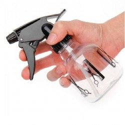 Clear Plastic Spray Bottle With Trigger Spray Mist Sprayer Hair Salon Supplies