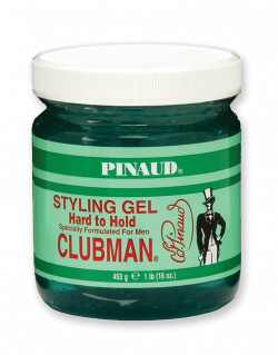 Clubman Pinaud Hard To Hold Styling Gel Specially Formulated For Men, 16-Ounce (Pack Of 3)